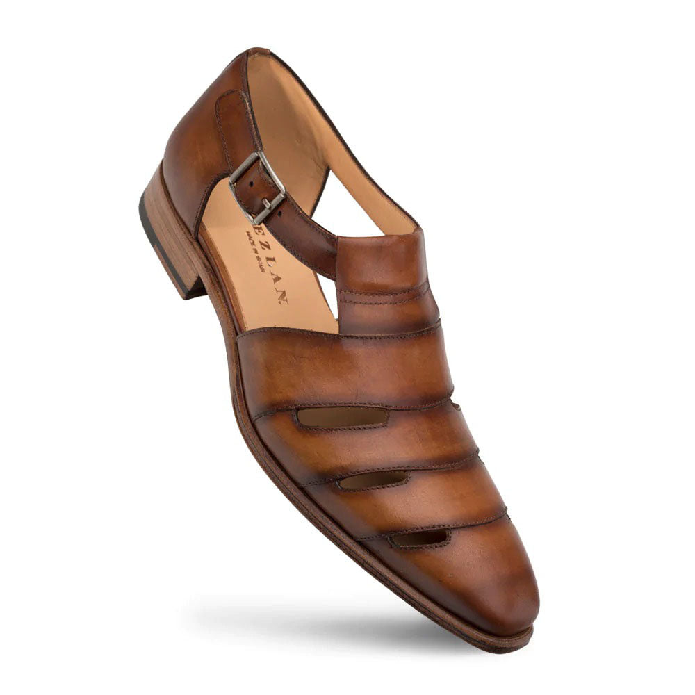 Mezlan Patina Dress Sandals Cognac