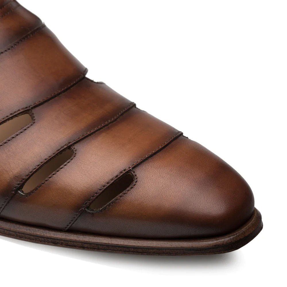 Mezlan Patina Dress Sandals Cognac