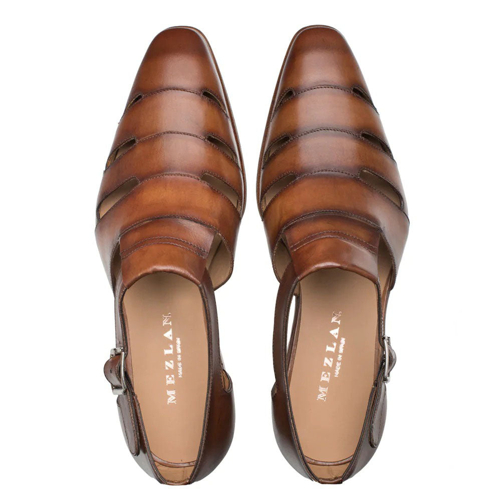 Mezlan Patina Dress Sandals Cognac