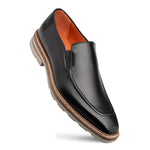 Mezlan Patina Rubber-lite Loafers Black (R20663)