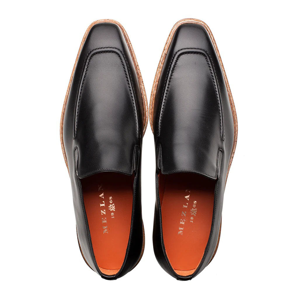 Mezlan Patina Rubber-lite Loafers Black (R20663)