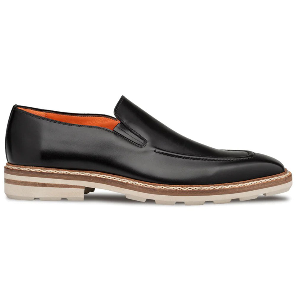 Mezlan Patina Rubber-lite Loafers Black