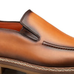 Mezlan Patina Rubber-lite Loafers Tan (R20663)