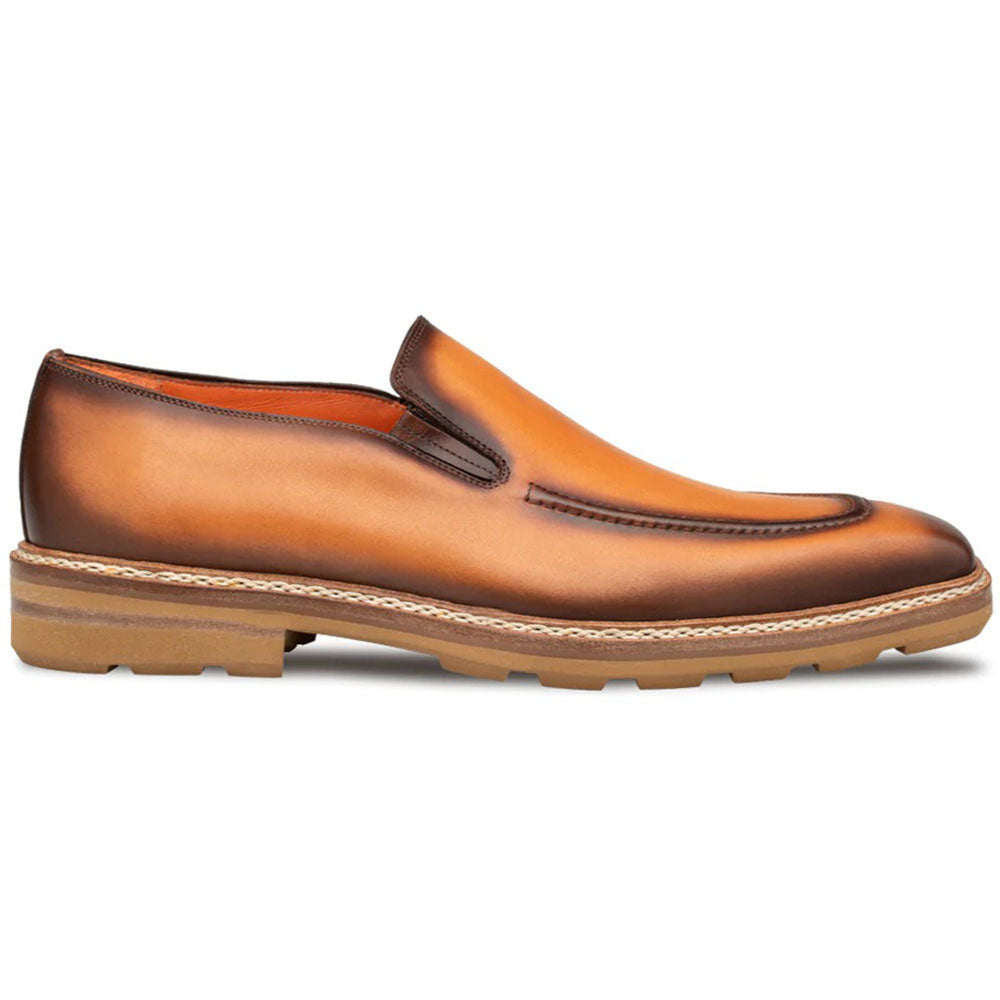 Mezlan Patina Rubber-lite Loafers Tan
