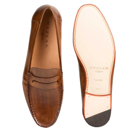 Mezlan Pauli Penny Loafers Tan