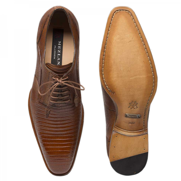 Mezlan Pegaso Lizard Shoes Honey