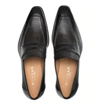 Mezlan Perforated Loafers Black