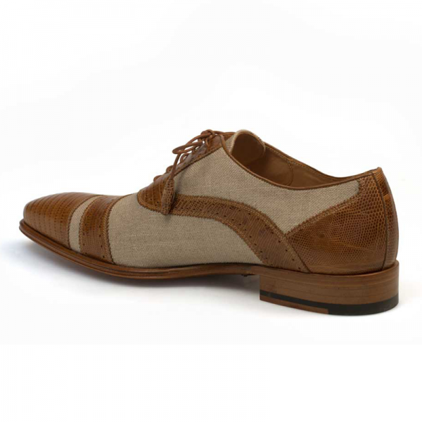 Mezlan Perseo Lizard Shoes Camel Natural
