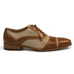 Mezlan Perseo Lizard Shoes Camel Natural