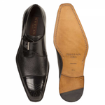 Mezlan Phoenix Calfskin / Deerskin Shoes Black