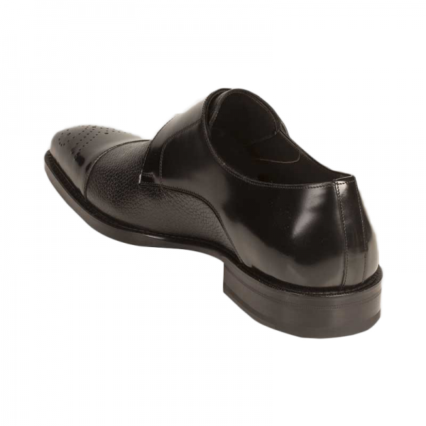 Mezlan Phoenix Calfskin Deerskin Shoes Black