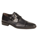 Mezlan Phoenix Calfskin Deerskin Shoes Blue