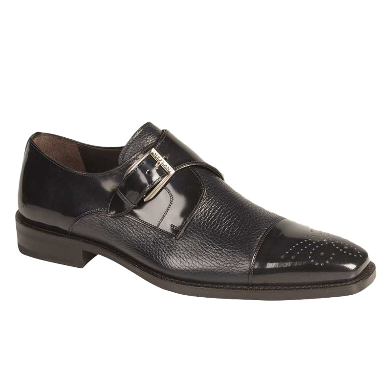 Mezlan Phoenix Calfskin Deerskin Shoes Blue
