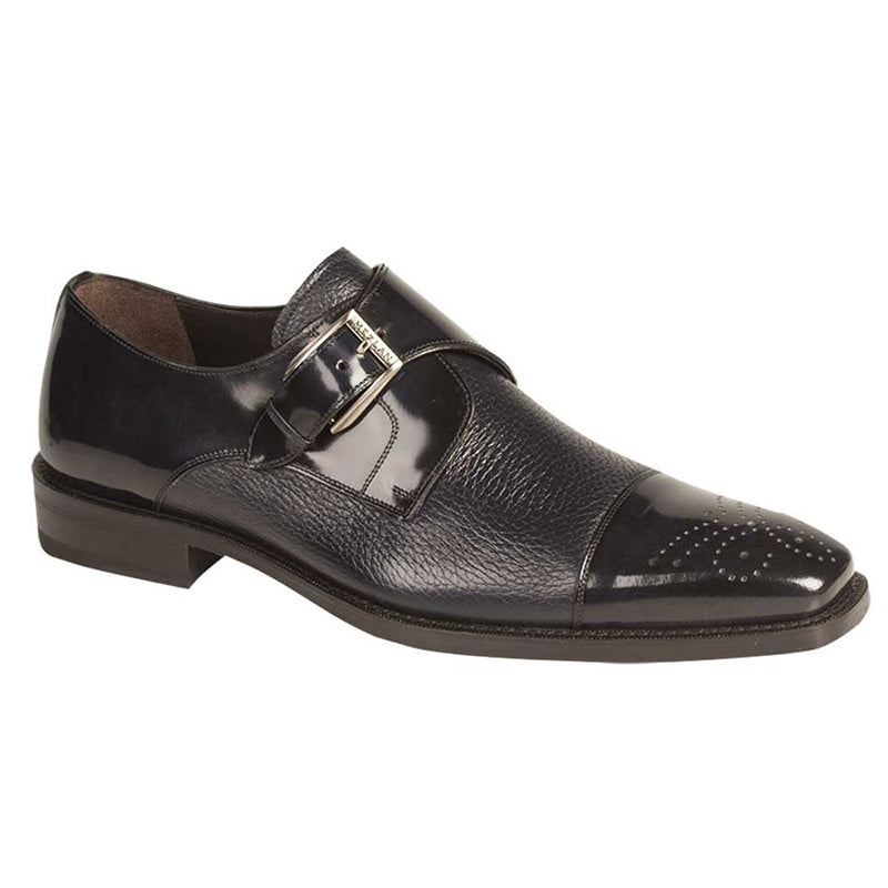Mezlan Phoenix Calfskin / Deerskin Shoes Blue