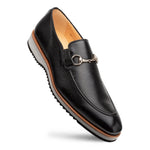 Mezlan Pista Deerskin Rubber Lite Loafers Black (20863)