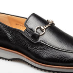Mezlan Pista Deerskin Rubber Lite Loafers Black (20863)