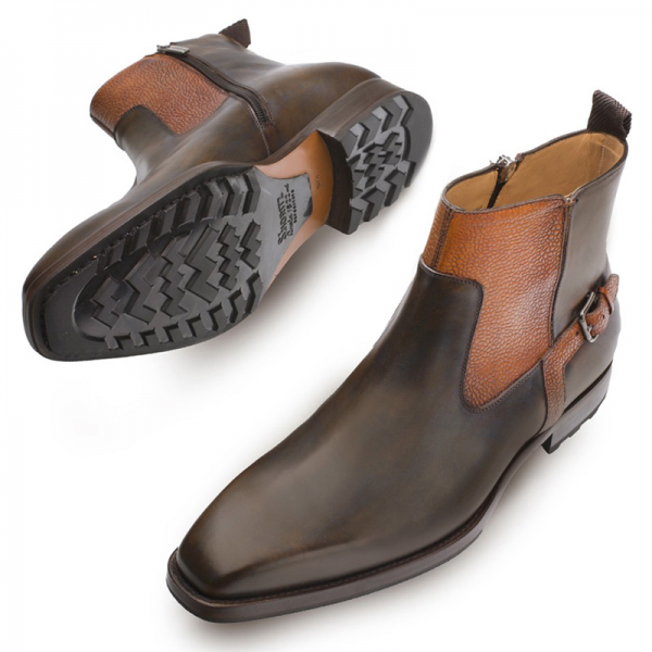 Mezlan Pitt Calfskin Boots Tabac Tan