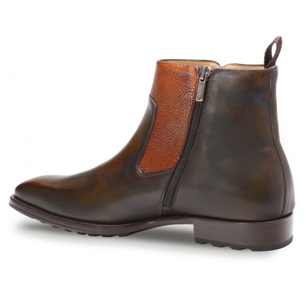 Mezlan Pitt Calfskin Boots Tabac Tan