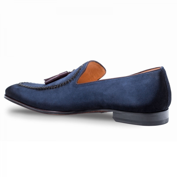 Mezlan Plazza Loafer Shoes Blue