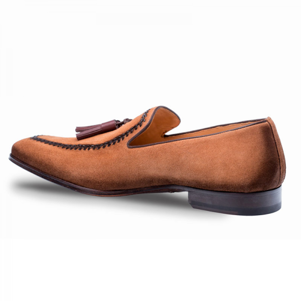 Mezlan Plazza Loafer Shoes Cognac