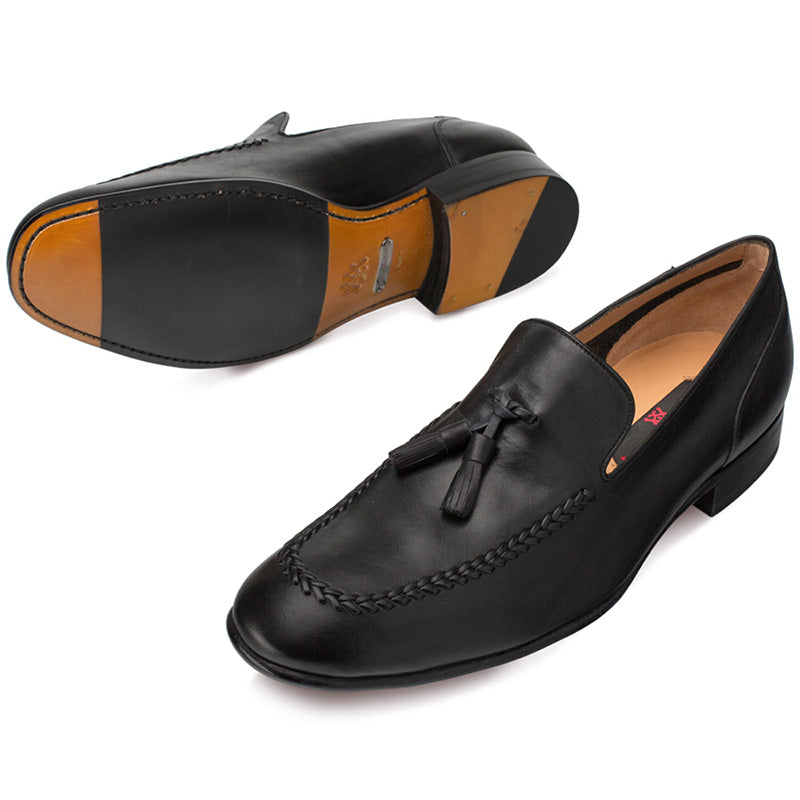Mezlan Plinio Calfskin Shoes Black