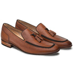 Mezlan Plinio Tassel Loafers Tan