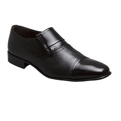 Mezlan Pollack Calfskin & Deerskin Cap Toe Loafers Black