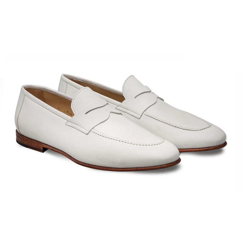 Mezlan Pompei Slip On Penny Bone