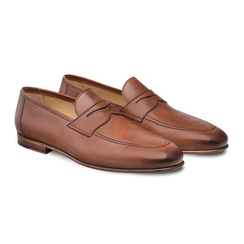 Mezlan Pompei Slip On Penny Tan