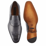 Mezlan Posadas Medallion Toe Loafers Gray