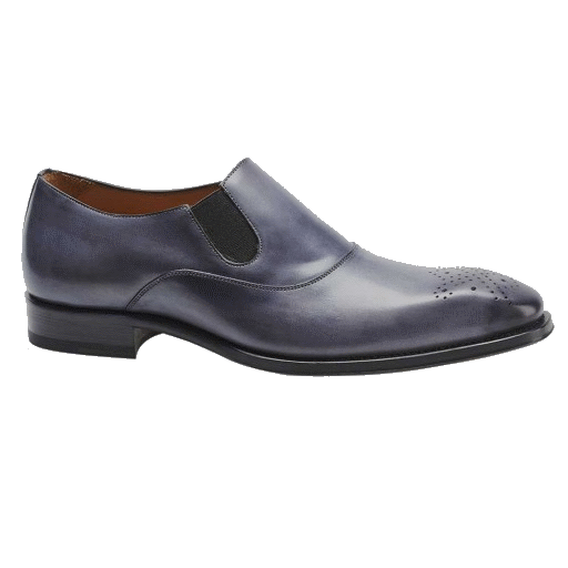 Mezlan Posadas Medallion Toe Loafers Gray