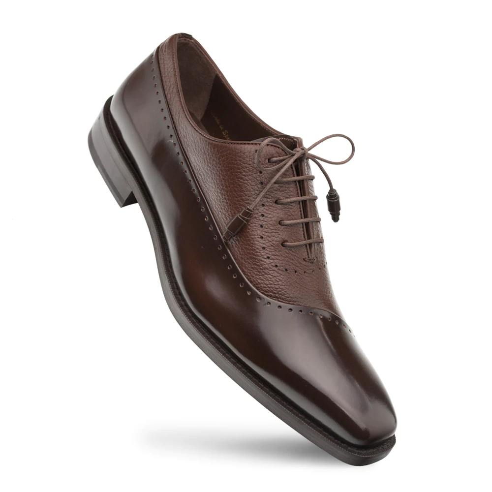 Mezlan Postdam Deerskin Calfskin Shoes Brown