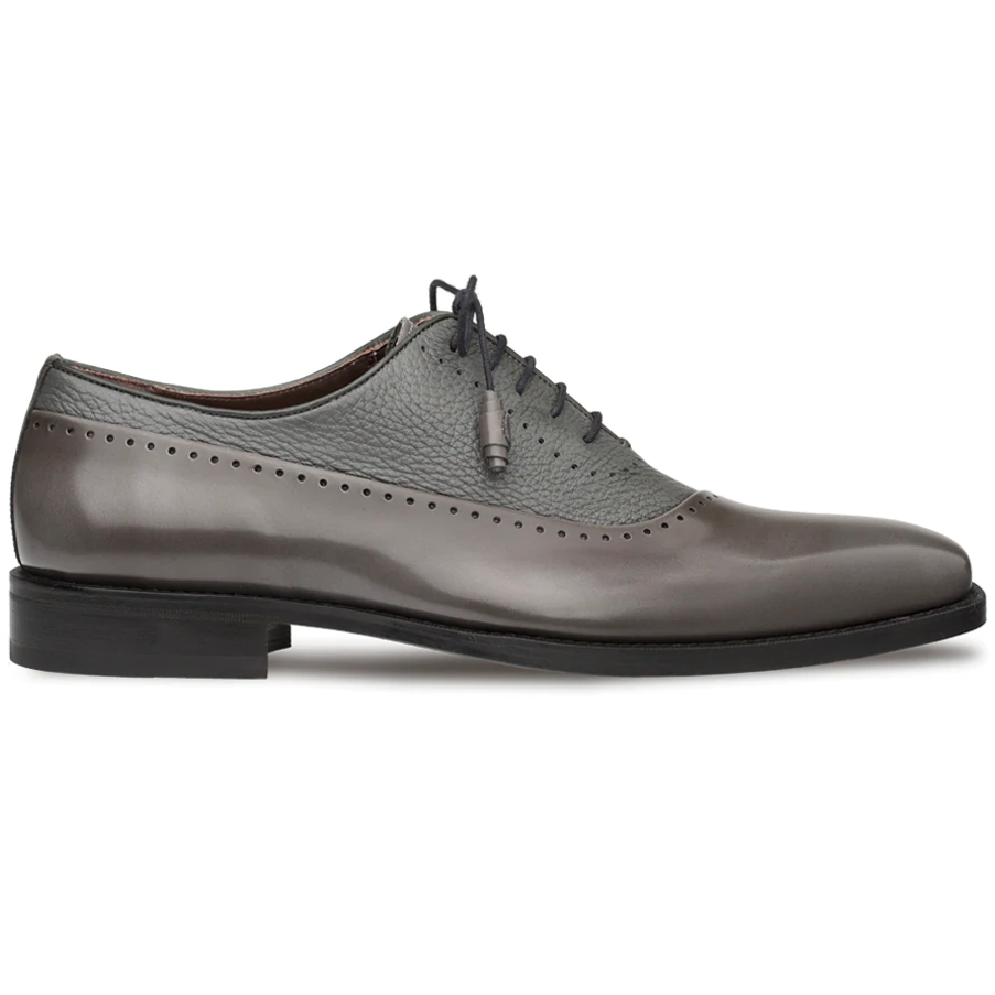Mezlan Postdam Deerskin Calfskin Shoes Grey