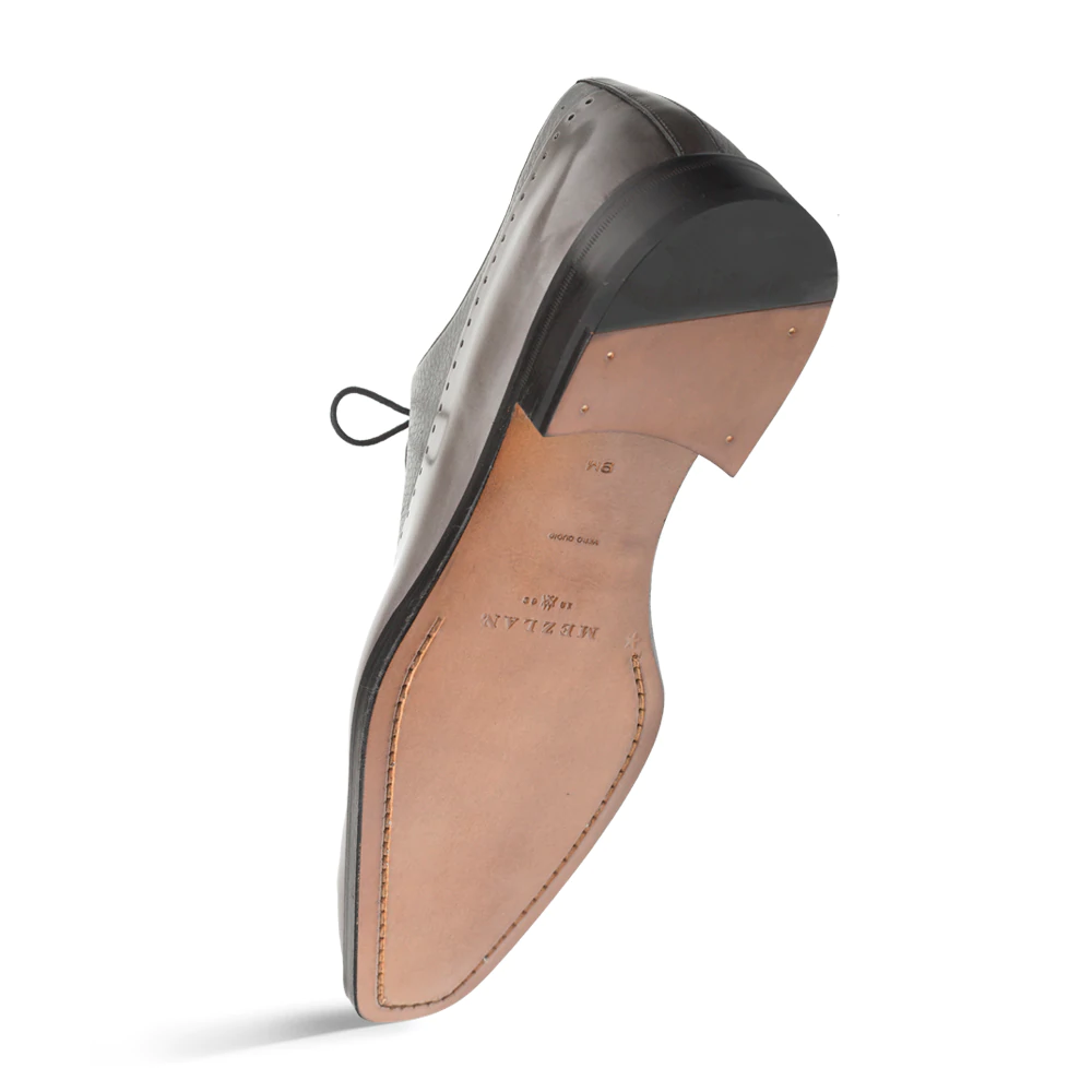 Mezlan Postdam Deerskin Calfskin Shoes Grey (16409)