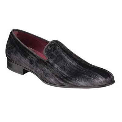 Mezlan Posto I Velvet Loafers Black