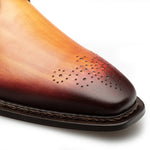 Mezlan Principe Patina Leather Derby Tan / Rust (20842)