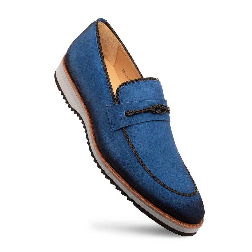 Mezlan Puerto Suede Rubber Lite Loafers Cobalt (20837)