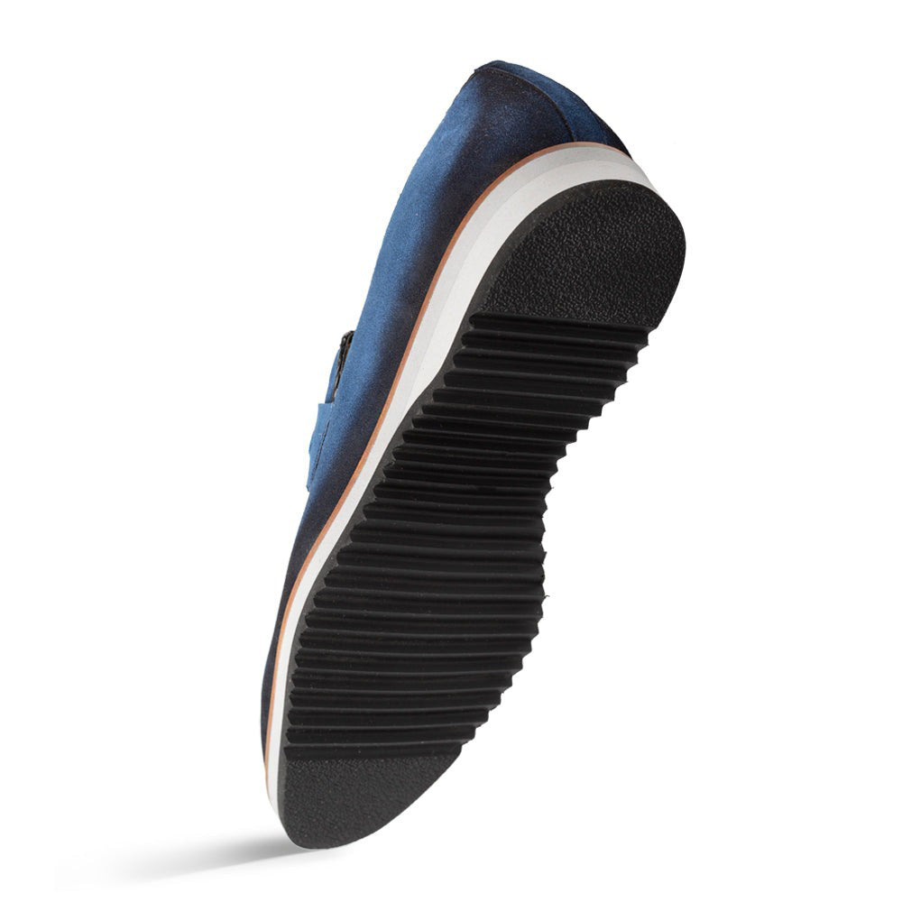 Mezlan Puerto Suede Rubber Lite Loafers Cobalt (20837)
