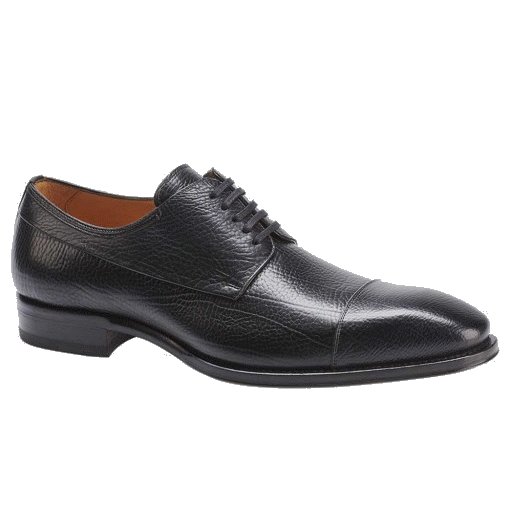 Mezlan Pulpi Peccary Cap Toe Shoes Black
