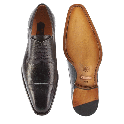 Mezlan Pulpi Peccary Cap Toe Shoes Brown