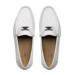 Mezlan R603 Woven Icon Loafers White