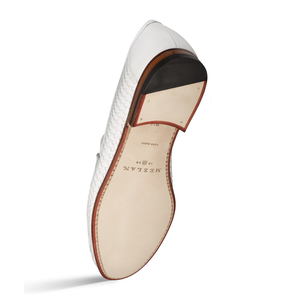 Mezlan R603 Woven Icon Loafers White