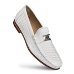 Mezlan R603 Woven Icon Loafers White