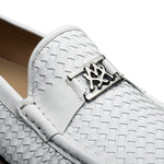 Mezlan R603 Woven Icon Loafers White