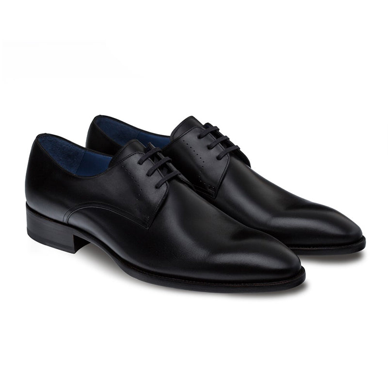 Mezlan Raider Calfskin Bluchers Black