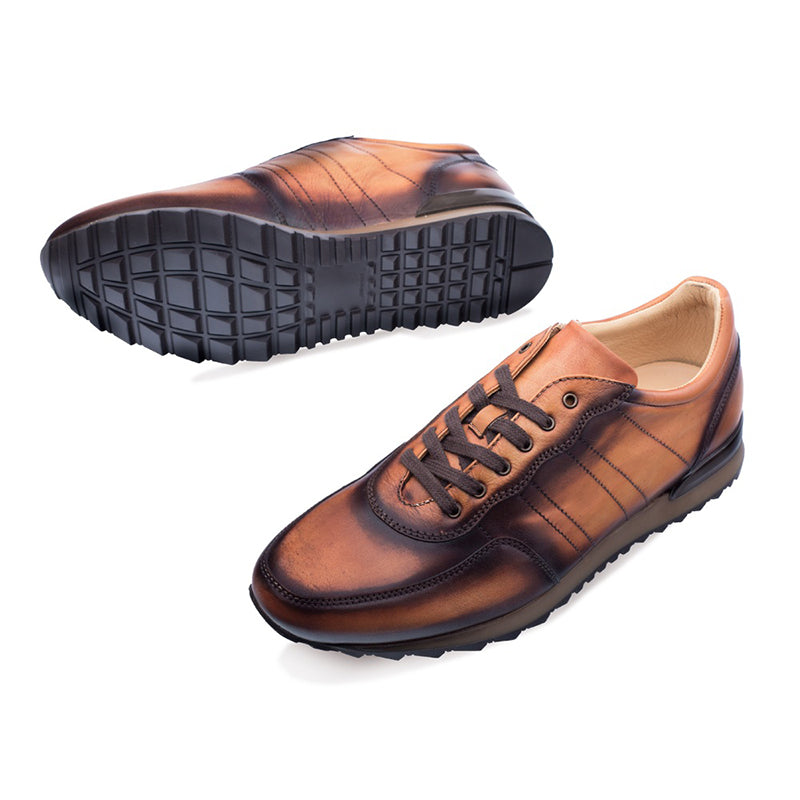 Mezlan Rais Hi Fashion Sneakers Whiskey