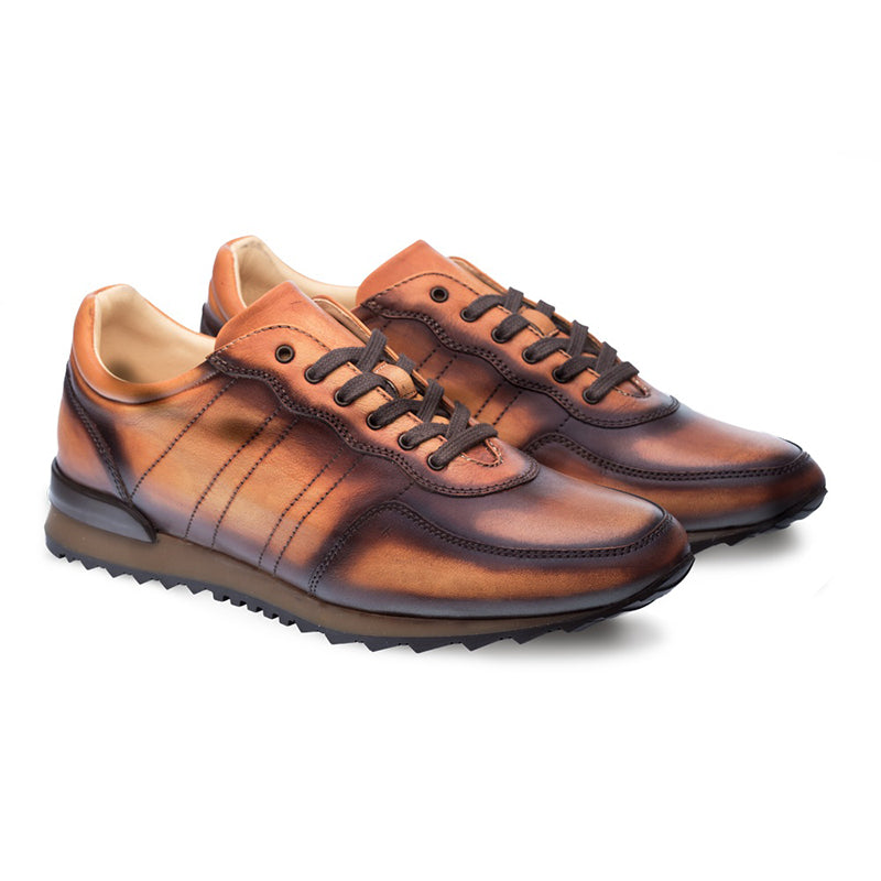 Mezlan Rais Hi Fashion Sneakers Whiskey