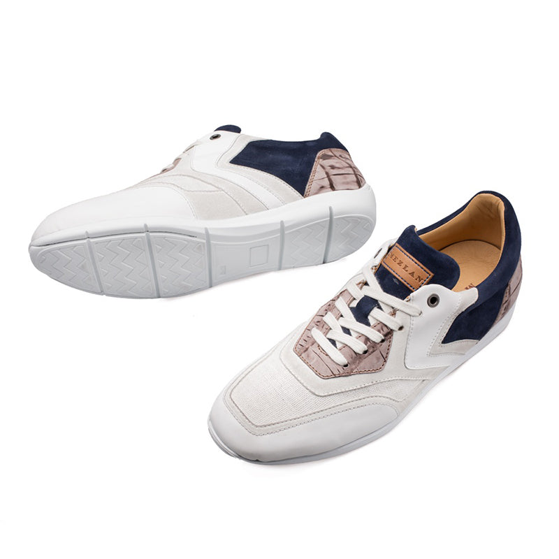 Mezlan Raphaelle Multi Material Sneakers White Multi