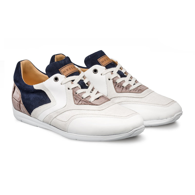 Mezlan Raphaelle Multi Material Sneakers White Multi