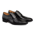Mezlan Republic Cap Toe Blucher Black